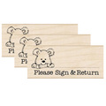 Hero Arts Please Sign and Return Pup Stamp, PK3 D453